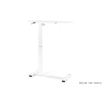 UNIQUE LAPTOP DESK White – výškovo nastaviteľný mobilný stôl s kolieskami