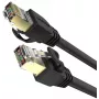 UNITEK Cat.7 SSTP Ethernet patch kábel RJ45, 0,5 m, sivý, 10 Gbit/s, 600 MHz, pozlátený
