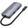 Unitek D1051A USB-C hub s 1x USB 3.0, VGA, 2x HDMI, Power Delivery a MST