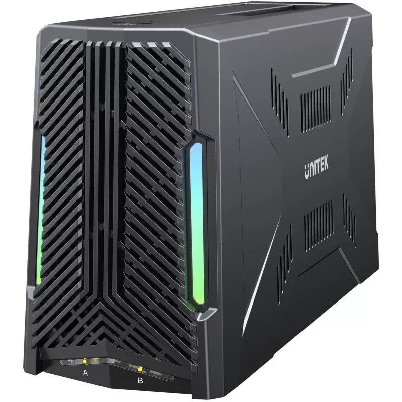 UNITEK dokovacia stanica s 1x M.2 NVMe a 1x SATA disk, USB-C 10 Gbit/s, offline klonovanie, S1234B01-EU