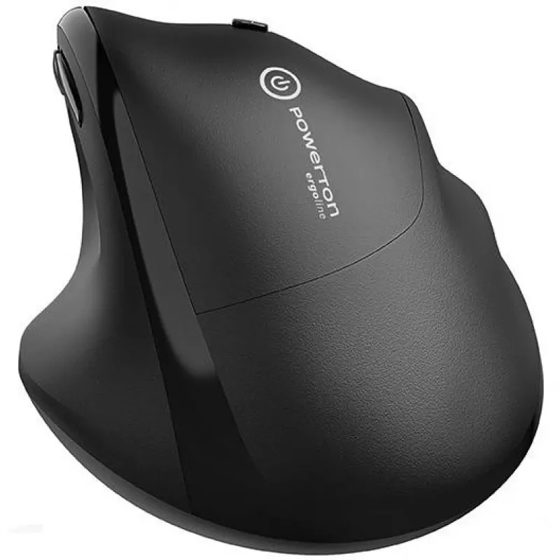 UNITEK Powerton ERGO CLOE bezdrôtová myš – čierna, 1600 DPI, ergonomický dizajn pre pravákov