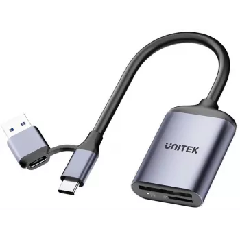 UNITEK SD4.0 / Micro SD4.0 čítačka kariet 2in1 USB 3.0 Type-A čierna