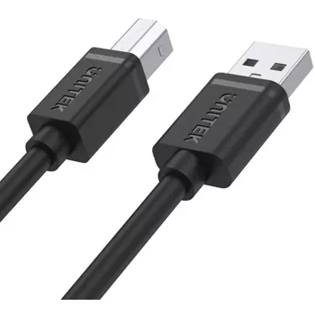 UNITEK USB 2.0 Type-A konektor samec na Type-B konektor samec kábel 2m čierny