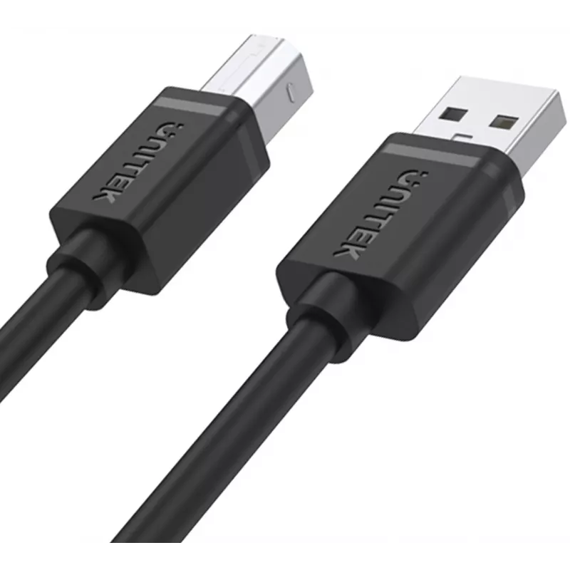 UNITEK USB 2.0 Type-A konektor samec na Type-B konektor samec kábel 2m čierny
