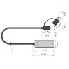 UNITEK USB-A/C 3.1 Gen 1 na RJ45 2.5 Gigabit Ethernet adaptér U1313C