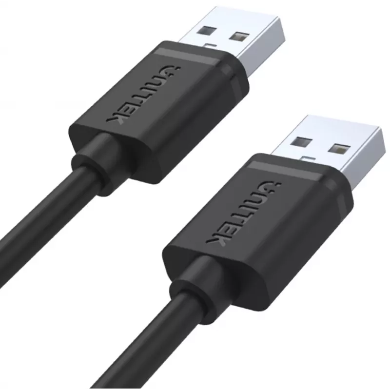 UNITEK Y-C442GBK USB 2.0 Type-A konektor samec na Type-A konektor samec kábel 1,5 m čierny