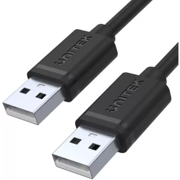 UNITEK Y-C442GBK USB 2.0 Type-A konektor samec na Type-A konektor samec kábel 1,5 m čierny