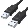 UNITEK Y-C442GBK USB 2.0 Type-A konektor samec na Type-A konektor samec kábel 1,5 m čierny