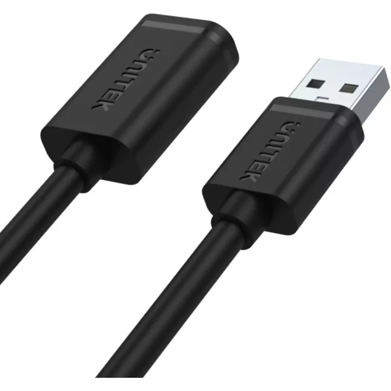 UNITEK Y-C449GBK USB 2.0 predlžovací kábel, Type-A konektor samec na konektor samica, 1,5 m, čierny