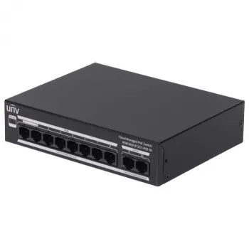 UNIVIEW NSW3000-8T2GT-POE-IN 8-portový PoE+ switch, 120W, unmanaged