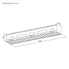 UP UP W-2-31-11CC Miska na káble, 800x140x100, biela