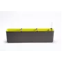 URBALIVE BERBERIS samozavlažovací obdĺžnikový kvetináč 80 x 20 cm, sivo-hnedý