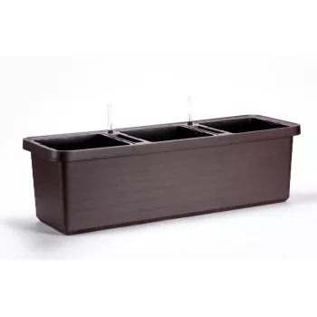 URBALIVE BERBERIS TRIO Samozavlažovací kvetináč 117 x 39 cm, hnedý