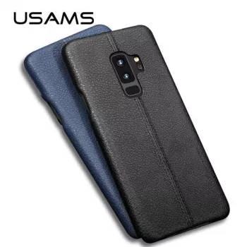 USAMS Samsung Galaxy S9 kožené pevné puzdro svetlohnedá