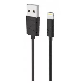 USAMS U-Gee USB na Lightning dátový a nabíjací kábel 1m čierny