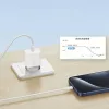 USAMS Yi Series T65 20W PD rýchla nabíjačka s káblom USB-C na USB-C 60W, biela (OYXLTZ01)