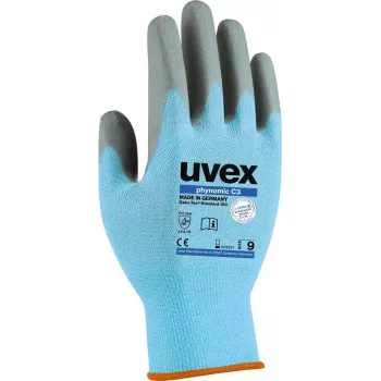 Uvex 60080 Ochranné rukavice veľkosť 12 modrá/sivá Aqua-Polymer penový povlak 6008012