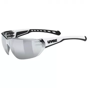 UVEX Equate cyklistické okuliare, White Matt / Mirror Silver