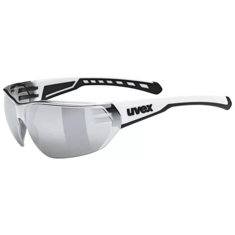 UVEX Equate cyklistické okuliare, White Matt / Mirror Silver