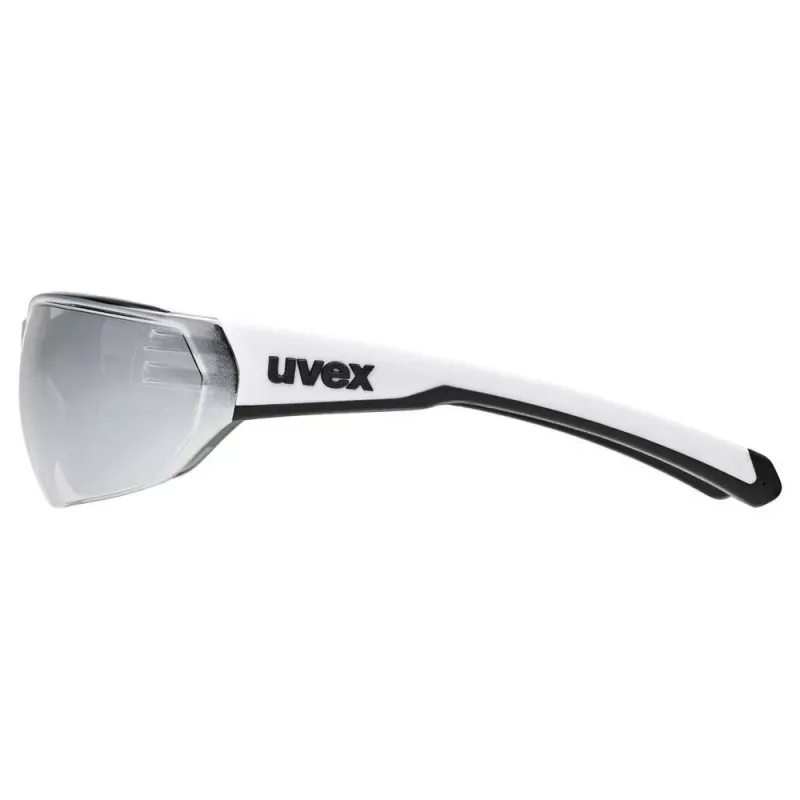 UVEX Equate cyklistické okuliare, White Matt / Mirror Silver