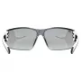 UVEX Equate cyklistické okuliare, White Matt / Mirror Silver