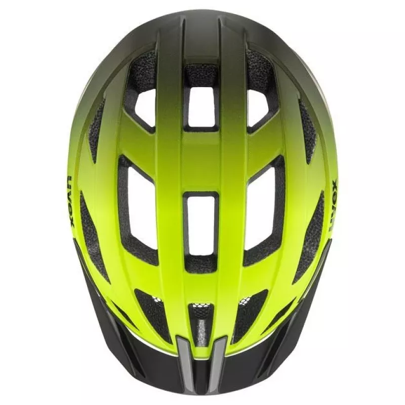 UVEX I-vo 2 cyklistická prilba 56-60 cm, neonová žltá/čierna matná