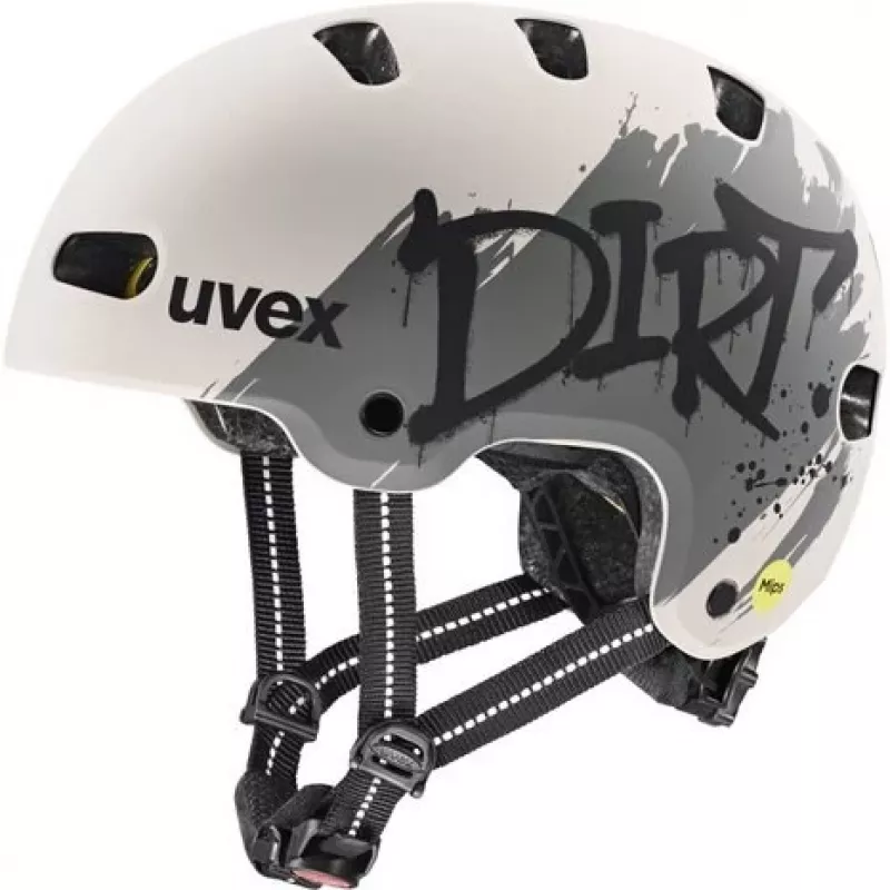 UVEX Kid 4 Style MIPS detská cyklistická prilba, Dirt Warm Grey