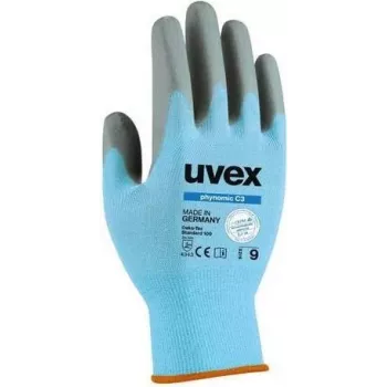 Uvex phynomic C3 ochranné rukavice, veľkosť 8 (M), sivá/antracit, ochrana proti prerezaniu Level C, Aqua-Polymer pena povrch 6008008