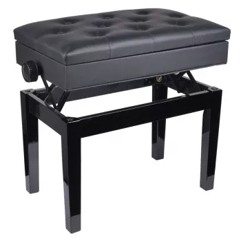 V-TONE BENCH 2 BK klavírna lavica s úložným priestorom, čierna