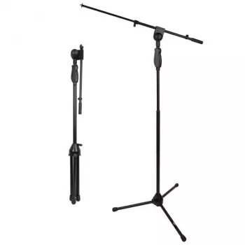 V-TONE DELUXE M1 Solo mikrofónny stojan s výložníkom a základňou stojana, výškovo nastaviteľný 900-1600 mm, čierny