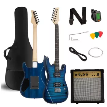 V-TONE EGW 39 BL Elektrická gitara 4/4 Stratocaster modrá