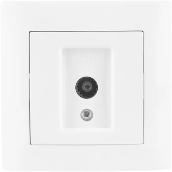 VCX WESA LC 43 TV zásuvka, biela