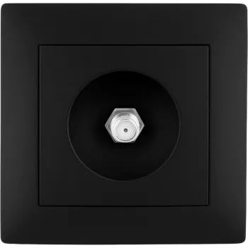VCX WESA LC 45 podomietková RTV-SAT zásuvka, 3 výstupy (TV, rádio, SAT), 75 Ohm, čierna