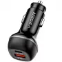 VEGER autonabíjačka USB-A + USB-C QC PD 51W CC62-1A1C čierna