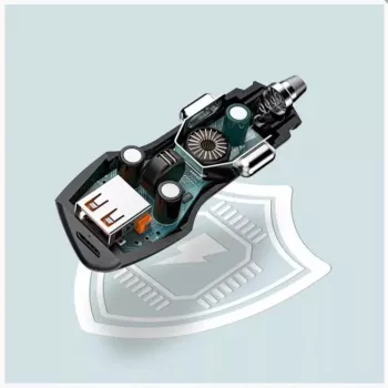 Veger CC50 Rigorous PD38W (1A1C) auto nabíjačka čierna