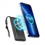 Veger MagOn power banka 10000 mAh biela - kompatibilná s MagSafe, PD QC3.0 20W bezdrôtové nabíjanie