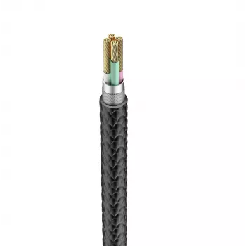 Veger V105 USB-A na Lightning kábel 1,2 m čierna 2,4A nabíjanie a synchronizácia