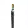 Veger V105 USB-A na Lightning kábel 1,2 m čierny 2,4A nabíjanie a synchronizácia