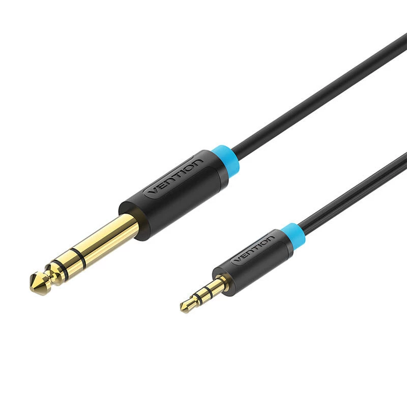 Vention BABBG audio kábel TRS 3,5mm na 6,35mm 1,5m, čierny
