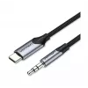 VENTION BGKHF USB-C na 3,5 mm audio adaptérový kábel 1 m čierny