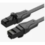 VENTION Cat.6 UTP Gigabit Ethernet patch kábel 1m čierny IBABF