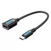 VENTION CCSBB USB 2.0 Type-C konektor samec na USB-A konektor samica adaptérový kábel 0,15m čierny