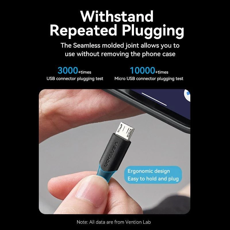 VENTION CTIBC USB 2.0 na Micro-B kábel 0,25m čierny