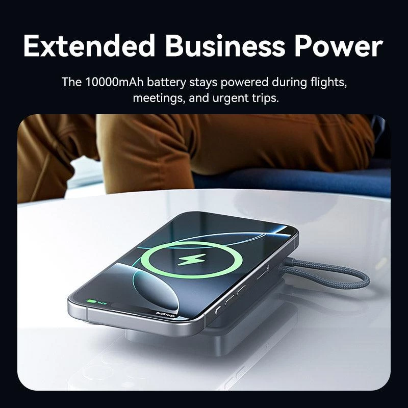 VENTION FKHH0 bezdrôtová powerbanka 10000mAh 35W PD/QC sivá