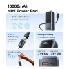 VENTION FKOH0 10000 mAh 22.5 W bezdrôtová power banka s USB-C PD & QC - čierna