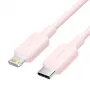 VENTION USB-C na Lightning kábel 1m ružový LAKPF - 20W PD rýchle nabíjanie a 480Mbps synchronizácia dát