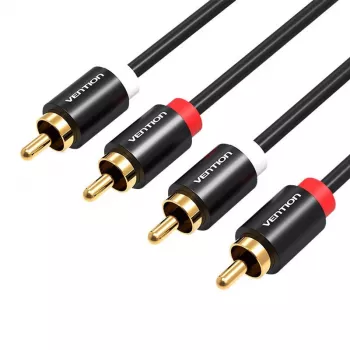 Vention VAB-R06-B200 2m 2xRCA konektor samec na 2xRCA konektor samec audio kábel (čierny)