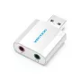 VENTION VAB-S13 USB 2.0 zvuková karta s 2-portovým hubom