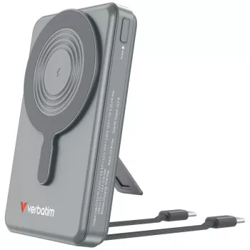 Verbatim Charge'n'Go powerbanka 2C & Display 10000 mAh sivá
