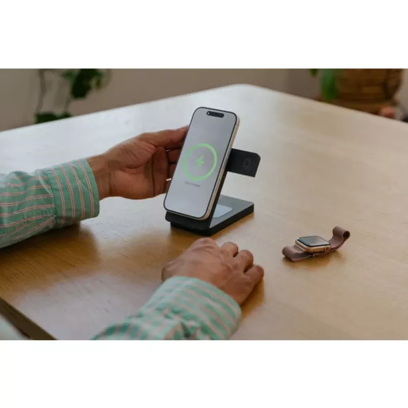 Verbatim Charge 'n' Go Qi2 power banka 10000 mAh, magnetické uchytenie, sivá